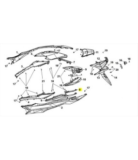 ΓΑΡΝΙΤΟΥΡΑ ΟΠΙΣΘΙΟΥ ΦΑΝΟΥ ΑΡΙΣΤΕΡΗ (S-420) SYM JET X 125 SPARE PARTS