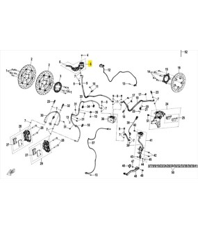 ΤΡΟΜΠΑ ΕΜΠΡΟΣ ΦΡΕΝΟΥ CFMOTO 675 SR-R ΑΝΤΑΛΛΑΚΤΙΚΑ
