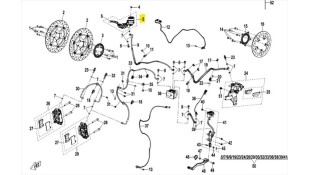 ΤΡΟΜΠΑ ΕΜΠΡΟΣ ΦΡΕΝΟΥ CFMOTO 675 SR-R ΑΝΤΑΛΛΑΚΤΙΚΑ