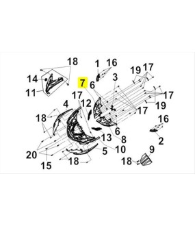 ΠΟΔΙΑ ΕΜΠΡΟΣΘΙΑ ΔΕΞΙΑ ΦΑΝΟΥ BK-001U SYM CRUISYM 300i α E5+ ΑΝΤΑΛΛΑΚΤΙΚΑ