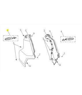 ΦΛΑΣ ΕΜΠΡΟΣΘΙΟ ΔΕΞΙΟ DAYTONA CARGO 125 EVO E5+ ΑΝΤΑΛΛΑΚΤΙΚΑ