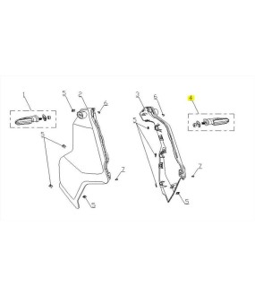 ΦΛΑΣ ΕΜΠΡΟΣΘΙΟ ΑΡΙΣΤΕΡΟ DAYTONA CARGO 125 EVO E5+ ΑΝΤΑΛΛΑΚΤΙΚΑ