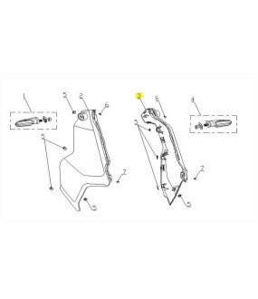 ΠΟΔΙΑ ΕΜΠΡΟΣΘΙΑ ΑΡΙΣΤΕΡΗ ΛΕΥΚΗ DAYTONA CARGO 125 EVO E5+ ΑΝΤΑΛΛΑΚΤΙΚΑ