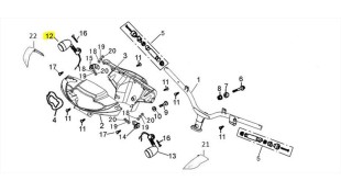 ΦΛΑΣ ΕΜΠΡΟΣΘΙΟ ΑΡΙΣΤΕΡΟ DAYTONA SPRINTER 125 E5 ΑΝΤΑΛΛΑΚΤΙΚΑ