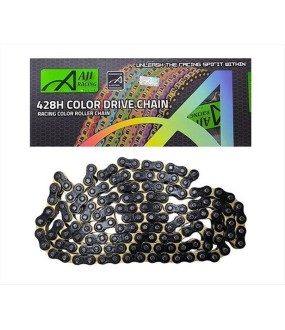 ΑΛΥΣΙΔΑ AJI RACING ΜΑΥΡΗ-ΧΡΥΣΗ 428H 132L ΑΝΤΑΛΛΑΚΤΙΚΑ