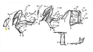 ΓΑΡΝΙΤΟΥΡΑ ΠΟΔΙΑΣ ΔΕΞΙΑ GY-097 SYM JET X 125 ΑΝΤΑΛΛΑΚΤΙΚΑ