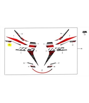 ΑΥΤΟΚΟΛΛΗΤΟ ΣΕΛΛΑΣ ΔΕΞΙΟ ΚΑΤΩ SYM VF 185 E5+ ΑΝΤΑΛΛΑΚΤΙΚΑ