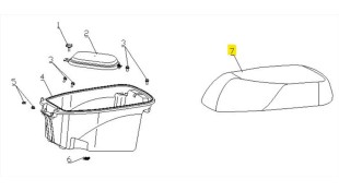 ΣΕΛΛΑ ΟΔΗΓΟΥ DAYTONA CARGO 125 EVO E5+ SPARE PARTS
