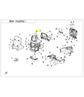 ΒΙΔΑ ΠΑΝΕΛ ΦΑΝΟΥ CFMOTO 450 MT M5 SPARE PARTS