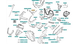 ΔΑΠΕΔΟ ΕΜΠΡΟΣΘΙΟ ΔΕΞΙΟ ΜΑΥΡΟ ΜΑΤ KYMCO SKYTOWN 125 ΑΝΤΑΛΛΑΚΤΙΚΑ
