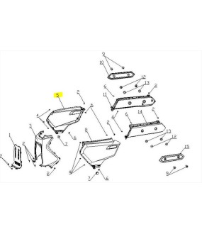 ΚΑΠΑΚΙ ΣΕΛΛΑΣ ΔΕΞΙΟ ΛΕΥΚΟ DAYTONA CARGO 125 EVO E5+ ΑΝΤΑΛΛΑΚΤΙΚΑ