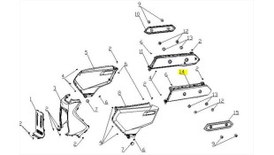 ΚΑΠΑΚΙ ΣΕΛΛΑΣ ΠΙΣΩ ΑΡΙΣΤΕΡΟ DAYTONA CARGO 125 EVO E5+ ΑΝΤΑΛΛΑΚΤΙΚΑ