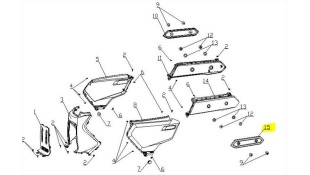 ΚΑΠΑΚΙ ΣΕΛΛΑΣ ΠΙΣΩ ΑΡΙΣΤΕΡΟ ΜΑΥΡΟ DAYTONA CARGO 125 EVO E5+ ΑΝΤΑΛΛΑΚΤΙΚΑ