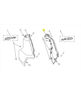ΠΟΔΙΑ ΕΜΠΡΟΣΘΙΑ ΑΡΙΣΤΕΡΗ ΜΑΥΡΗ DAYTONA CARGO 125 EVO E5+ ΑΝΤΑΛΛΑΚΤΙΚΑ