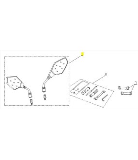 ΚΑΘΡΕΦΤΕΣ ΣΕΤ DAYTONA CARGO 125 EVO E5+ ΑΝΤΑΛΛΑΚΤΙΚΑ