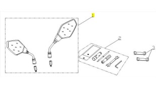 ΚΑΘΡΕΦΤΕΣ ΣΕΤ DAYTONA CARGO 125 EVO E5+ ΑΝΤΑΛΛΑΚΤΙΚΑ