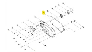ΦΛΑΝΤΖΑ ΚΑΠΑΚΙΟΥ ΜΕΤΑΔΟΣΗΣ QJMOTOR SQ16/SQ20 ΑΝΤΑΛΛΑΚΤΙΚΑ