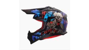 LS2 MX708 FAST II ZOMBIE II GLOSS BLACK RED BLUE XL ΕΞΟΠΛΙΣΜΟΣ