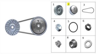 ΤΡΟΧΑΛΙΑ ΠΙΣΩ ΚΟΜΠΛΕ ZONTES G 368 E5+ ΑΝΤΑΛΛΑΚΤΙΚΑ