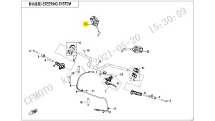ΚΑΘΡΕΠΤΗΣ ΔΕΞΙΟΣ CFMOTO 800MT ΚΑΘΡΕΠΤΗΣ ΔΕΞΙΟΣ CFMOTO 800MT ΑΝΤΑΛΛΑΚΤΙΚΑ