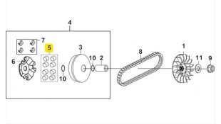 ΜΠΙΛΙΕΣ ΒΑΡΙΑΤΟΡ ΣΕΤ 8 ΤΕΜ SYM ADXTG 400 ΑΝΤΑΛΛΑΚΤΙΚΑ