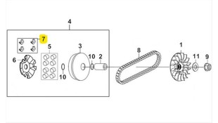 ΦΩΛΙΕΣ ΠΛΑΣΤΙΚΕΣ ΦΥΓΟΚΕΝΤΡΙΚΟΥ SYM ADX TG 400 ΑΝΤΑΛΛΑΚΤΙΚΑ