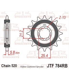 ΓΡΑΝΑΖΙ ΚΙΝΗΣΗΣ JT 520 14T CFMOTO/BENELLI ΑΝΤΑΛΛΑΚΤΙΚΑ ΓΡΑΝΑΖΙ ΚΙΝΗΣΗΣ JT 520 14T CFMOTO/BENELLI ΑΝΤΑΛΛΑΚΤΙΚΑ
