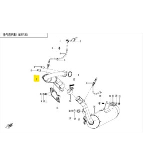 ΛΑΙΜΟΣ ΕΞΑΤΜΙΣΗΣ CFMOTO DUAL 250 SPARE PARTS