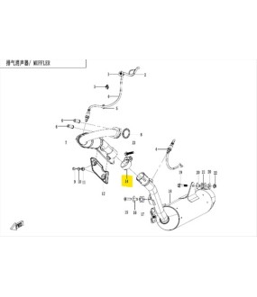 ΣΦΥΚΤΙΡΑΣ ΕΞΑΤΜΙΣΗΣ CFMOTO DUAL 250 SPARE PARTS