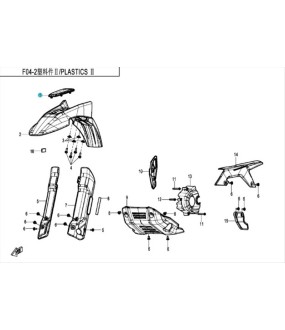 ΚΑΠΑΚΙ ΦΤΕΡΟΥ ΕΜΠΡΟΣ  CFMOTO DUAL 250 SPARE PARTS
