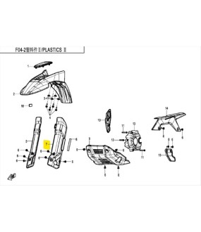 ΚΑΛΥΜΜΑ ΑΝΑΡΤΗΣΗΣ ΕΜΠΡΟΣ ΑΡΙΣΤΕΡΟ CFMOTO DUAL 250 LIME GREEN SPARE PARTS