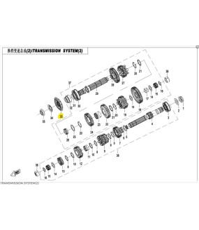 ΓΡΑΝΑΖΙ ΚΙΝΗΣΗΣ ΓΝΗΣΙΟ CFMOTO 450MT 520 14T SPARE PARTS