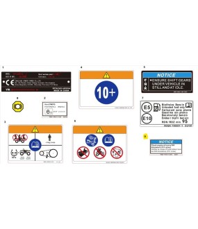 ΠΡΟΕΙΔΟΠΟΙΗΤΙΚΟ ΑΥΤΟΚΟΛΛΗΤΟ CFMOTO CFORCE 110/450/520/625