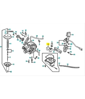 ΦΛΟΤΕΡ ΚΑΡΜΠΥΡΑΤΕΡ KYMCO PEOPLE 125/150