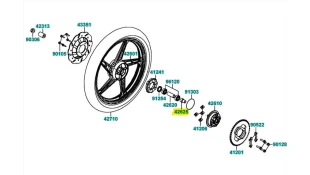 ΑΠΟΣΤΑΤΗΣ ΒΑΣΗΣ ΟΠΙΣΘΙΟΥ ΓΡΑΝΑΖΙΟΥ KYMCO JETIX/NEXXON