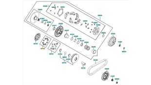 ΟΔΗΓΟΣ ΒΑΡΙΑΤΟΡ (SET/8) KYMCO
