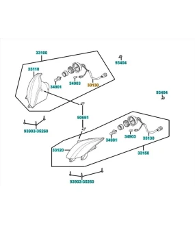 ΝΤΟΥΙ ΕΜΠΡΟΣΘΙΟΥ ΦΑΝΑΡΙΟΥ KYMCO MXU