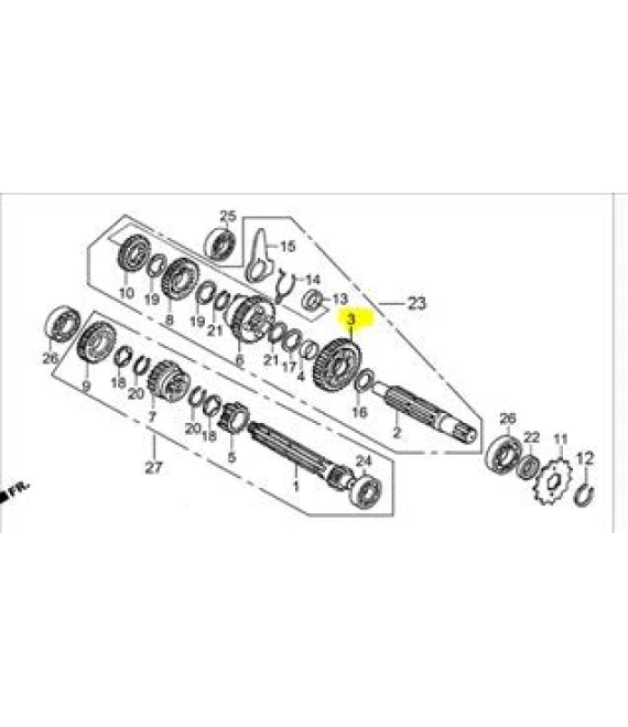 ΓΡΑΝΑΖΙ 1ης (35Τ) DAYTONA DY/SPRINTER 50 SPARE PARTS ΓΡΑΝΑΖΙ 1ης (35Τ) DAYTONA DY/SPRINTER 50