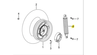 ΑΜΟΡΤΙΣΕΡ ΟΠΙΣΘΙΟ DAYTONA MIRO 125
