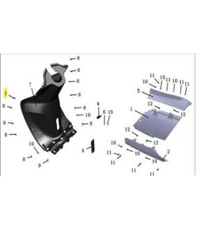 ΚΑΛΥΜΜΑ ΠΛΑΙΣΙΟΥ ΔΕΞΙΟ ΜΠΕΖ DAYTONA MIRO 130