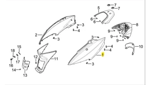 ΚΑΠΑΚΙ ΣΕΛΛΑΣ ΑΡΙΣΤΕΡΟ ΜΑΥΡΟ DAYTONA MIRO 125