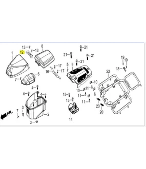 CAP, HINGE DAYTONA CARGO 125