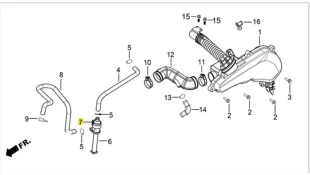 RUBBER,OIL-WATER SEPARATOR DAYTONA CARGO 125i