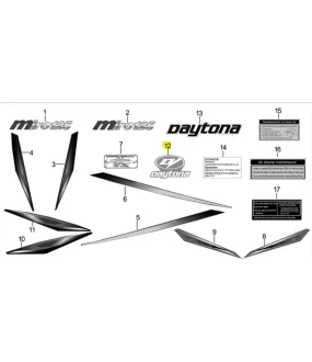 ΑΥΤΟΚΟΛΛΗΤΟ ΕΜΠΡΟΣΘΙΟ ''DY'' DAYTONA MIRO 125