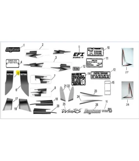 ΑΥΤΟΚΟΛΛΗΤΟ ΠΟΔΙΑΣ ΑΡΙΣΤΕΡΗΣ ΕΞΩΤΕΡΙΚΟ ΚΑΤΩ ''DY50RS'' DAYTONA DY 50