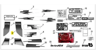 ΑΥΤΟΚΟΛΛΗΤΟ ΠΟΔΙΑΣ ΔΕΞΙΑΣ ΕΞΩΤΕΡΙΚΟ ΚΑΤΩ ΓΙΑ ΜΠΛΕ & ΚΟΚΚΙΝΟ DAYTONA DY/NOVA ΑΥΤΟΚΟΛΛΗΤΟ ΠΟΔΙΑΣ ΔΕΞΙΑΣ ΕΞΩΤΕΡΙΚΟ ΚΑΤΩ ΓΙΑ ΜΠΛΕ & ΚΟΚΚΙΝΟ DAYTONA DY/NOVA
