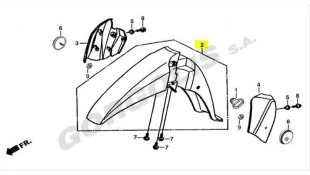 ΦΤΕΡΟ ΕΜΠΡΟΣΘΙΟ ΜΠΛΕ ΜΑΤ DAYTONA DY 125