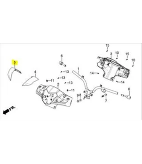 ΓΑΡΝΙΤΟΥΡΑ ΜΑΣΚΑΣ ΦΑΝΟΥ ΔΕΞΙΑ ΚΟΚΚΙΝΗ DAYTONA VELOS R 125