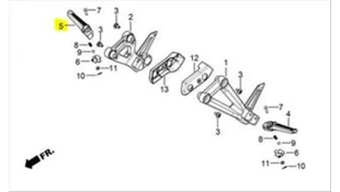 ΜΑΣΠΙΕ ΣΥΝΕΠΙΒΑΤΗ ΔΕΞΙΟ DAYTONA VELOS R 125