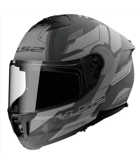 LS2 FF808 STREAM II SHADOW MATT TITANIUM GREY S
